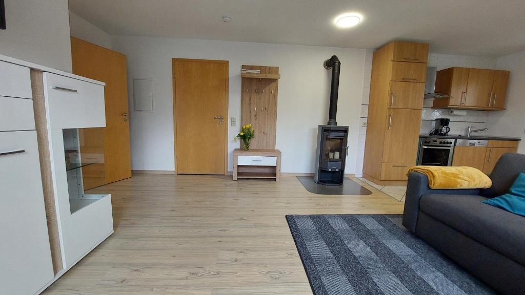 Kuchyň nebo kuchyňský kout v ubytování Ferienwohnung Mutz