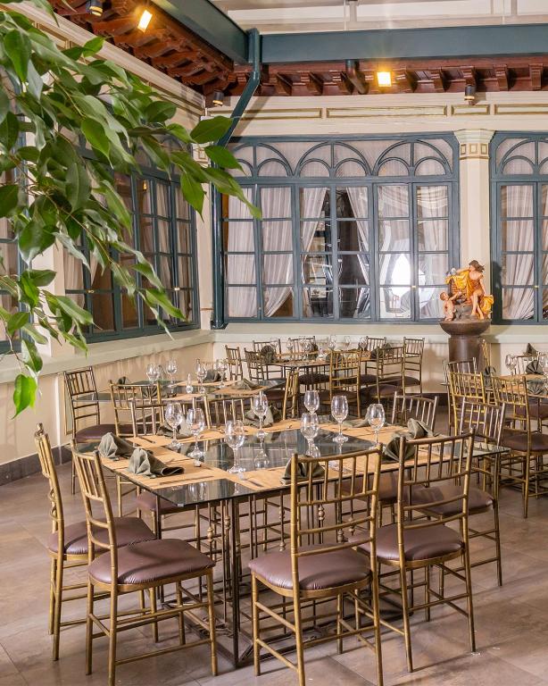 Restaurace v ubytování Casa Colonial Quito
