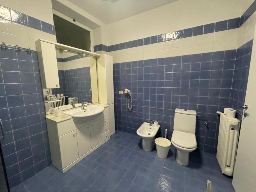 Koupelna v ubytování Hotel Central Giacomini