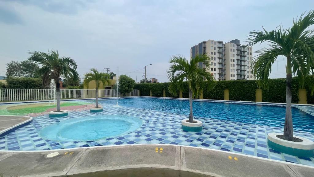 Bazén v ubytování Casa en condominio nebo v jeho okolí