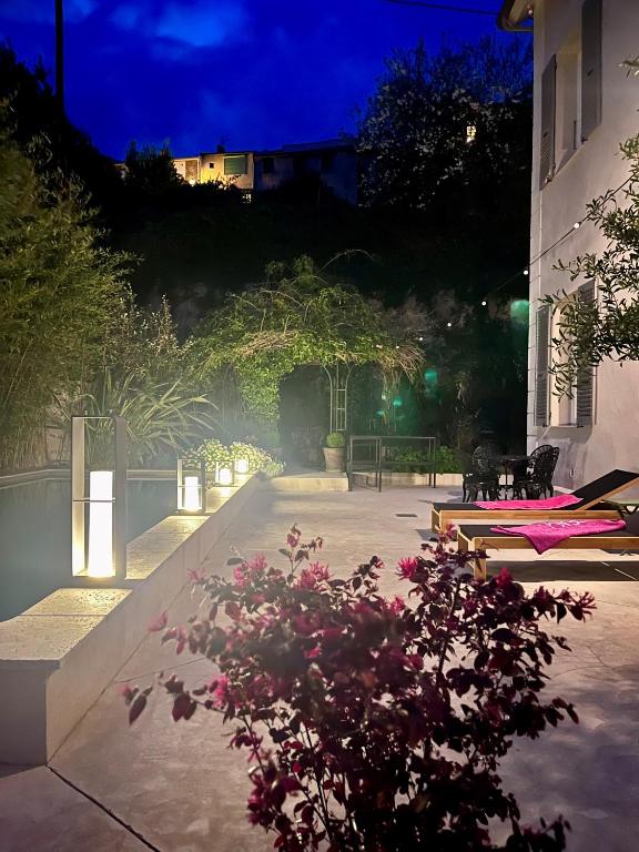 Zahrada ubytování L'Alba di Suffia Venaco
