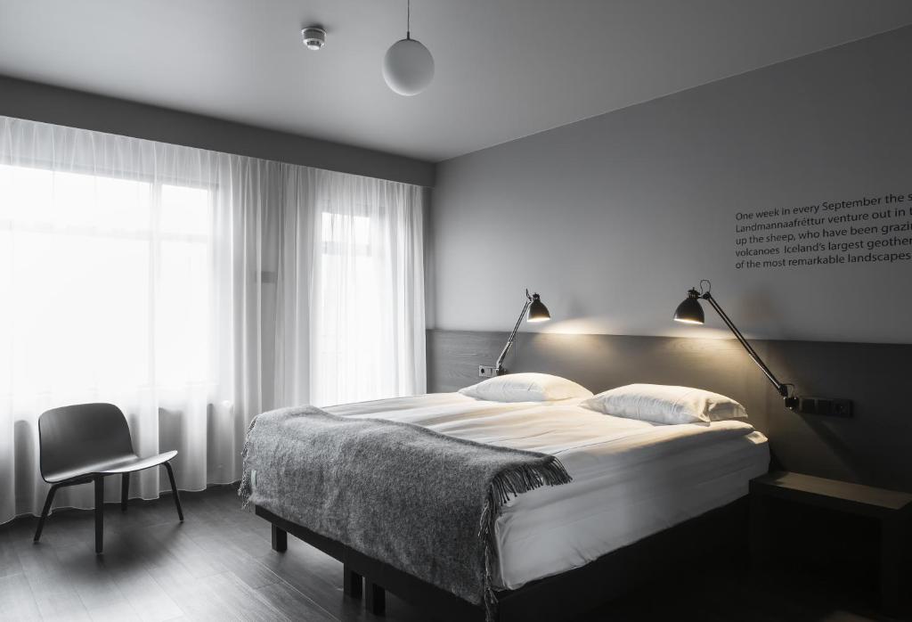 Skuggi Hotel by Keahotelsにあるベッド