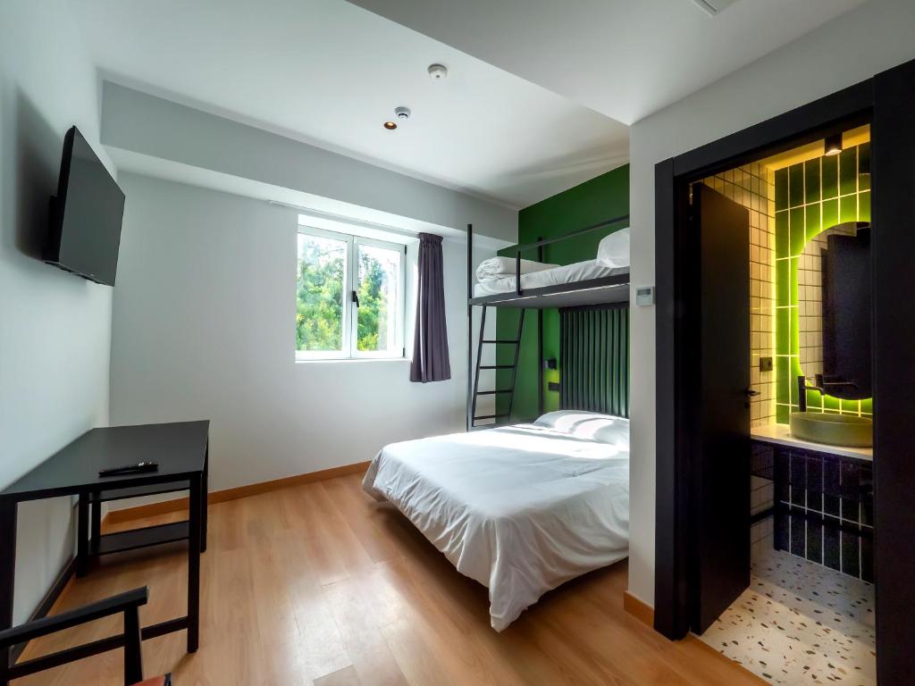 Postel nebo postele na pokoji v ubytování Wonder Hostel
