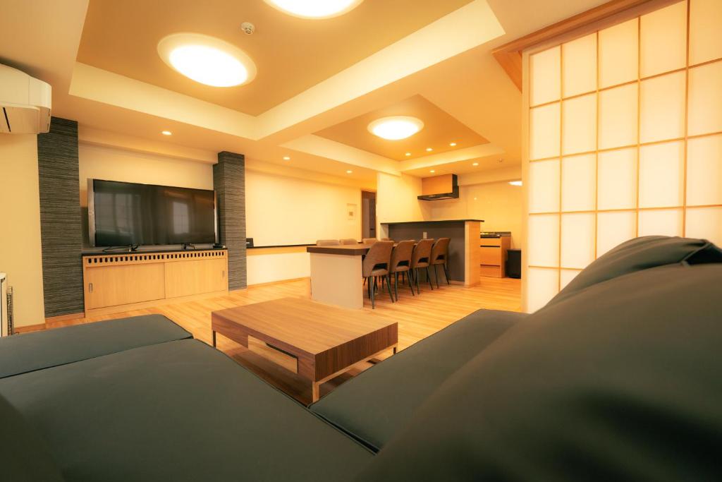 Kuchyň nebo kuchyňský kout v ubytování MolinHotels702 アクティビティを満喫できる札幌定山渓 天然温泉付-1L2Room K-Bed1&W-beds3 8persons