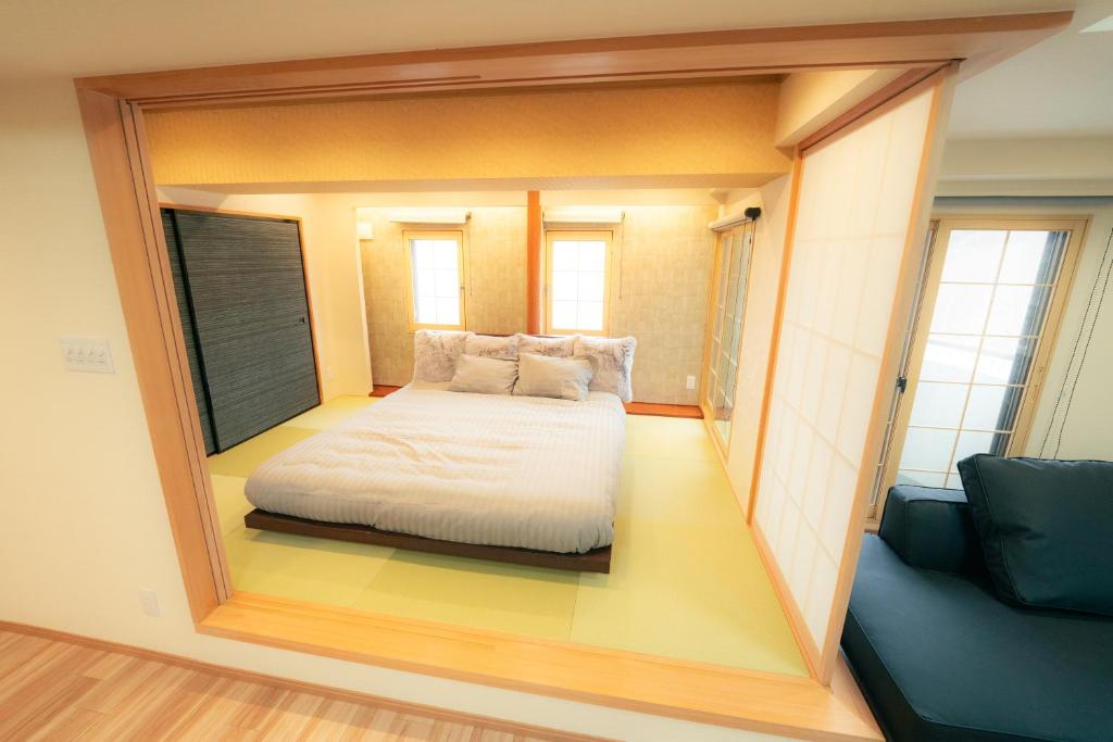 Postel nebo postele na pokoji v ubytování MolinHotels702 アクティビティを満喫できる札幌定山渓 天然温泉付-1L2Room K-Bed1&W-beds3 8persons