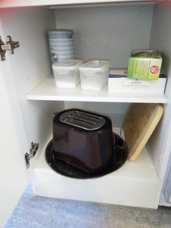 Kuchyň nebo kuchyňský kout v ubytování Kleines Nest