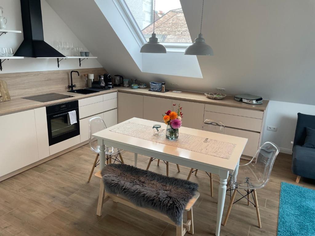 Kuchyň nebo kuchyňský kout v ubytování Kerschbaumer.Apartments
