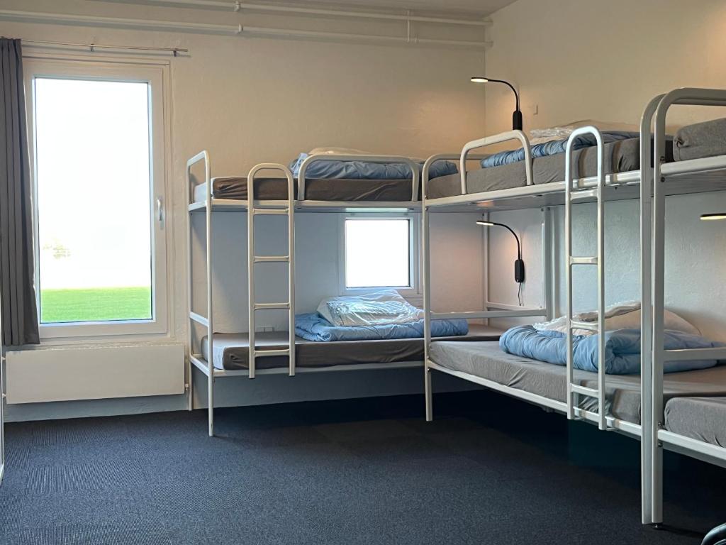 Voodi või voodid majutusasutuse Hirtshals Idrætscenter - Vandrehjem - Hostel toas