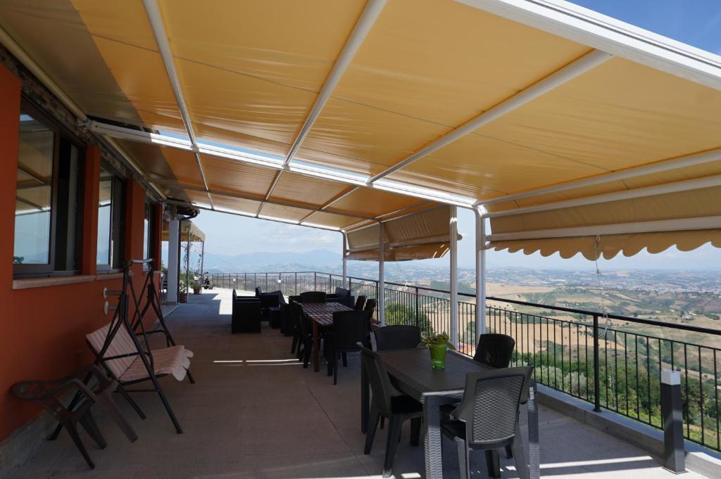 Balkón nebo terasa v ubytování La Terrazza Motta