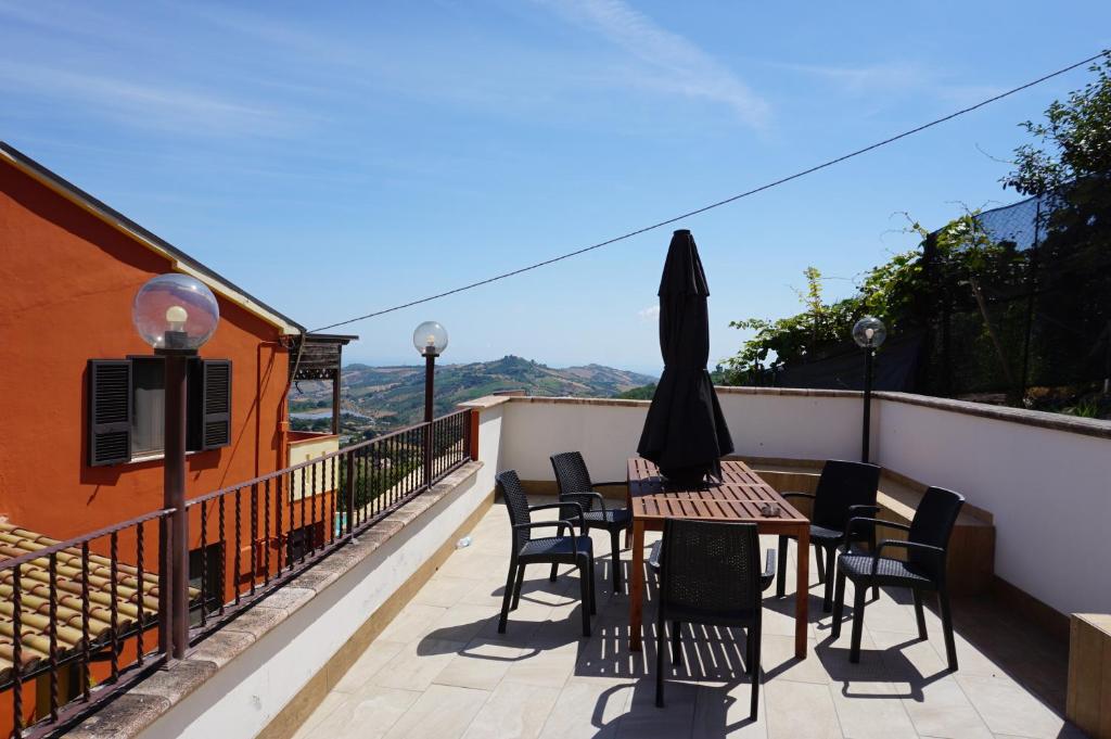 Balkón nebo terasa v ubytování La Terrazza Motta