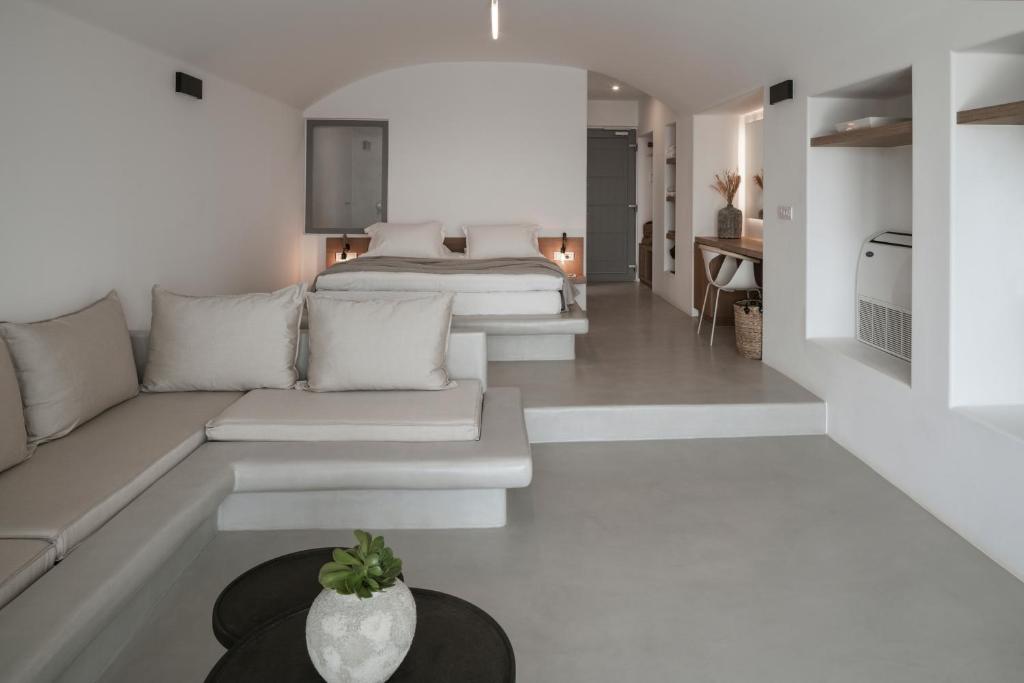 Χώρος καθιστικού στο Coco-Mat Hotel Santorini