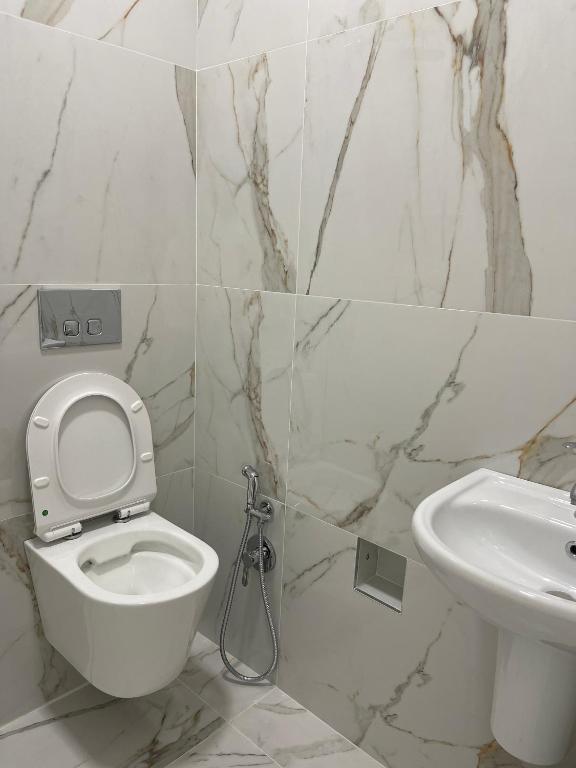 Koupelna v ubytování Hotel Aleksandrus Jardin