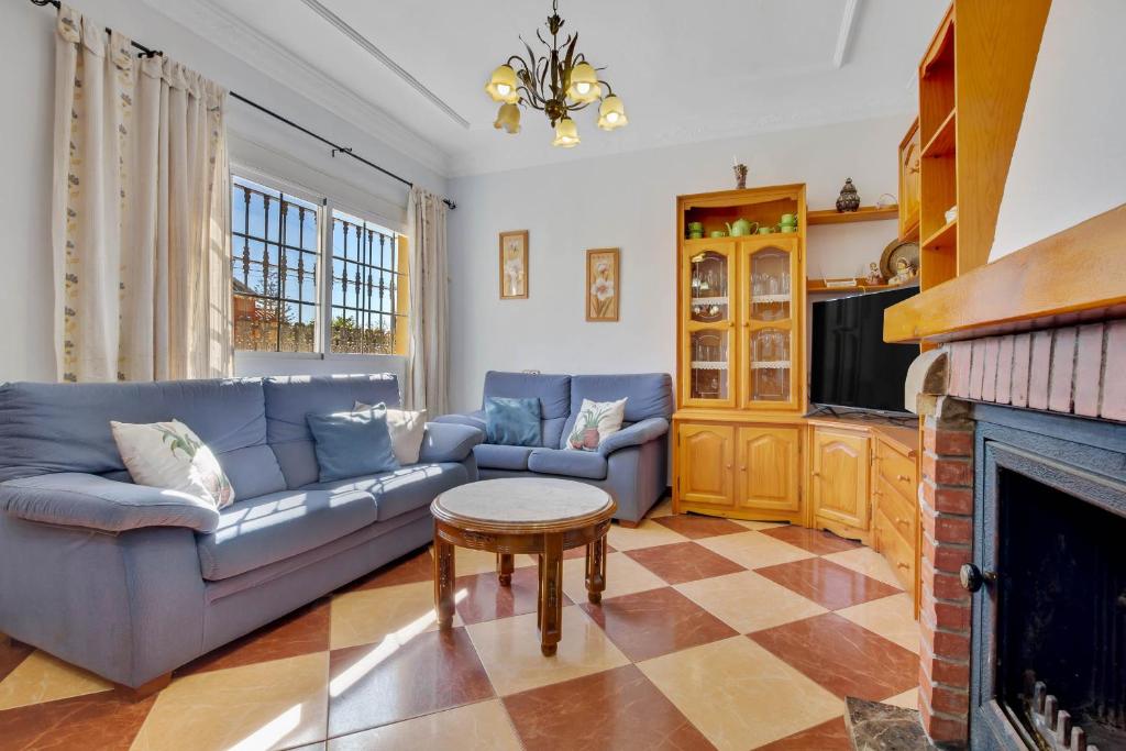 Posezení v ubytování Casa Rural La Colina a 30 min Málaga Lovely Home