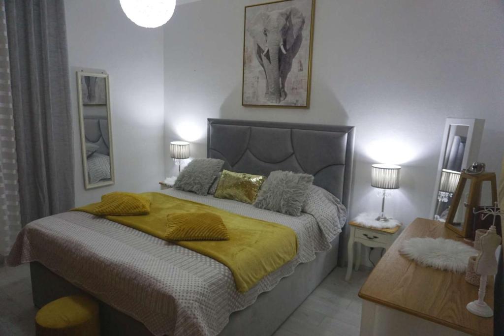 Posteľ alebo postele v izbe v ubytovaní Seaview Holiday Home GATSBY