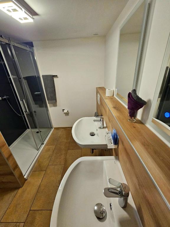 Koupelna v ubytování Hotel Taverne zur Linde