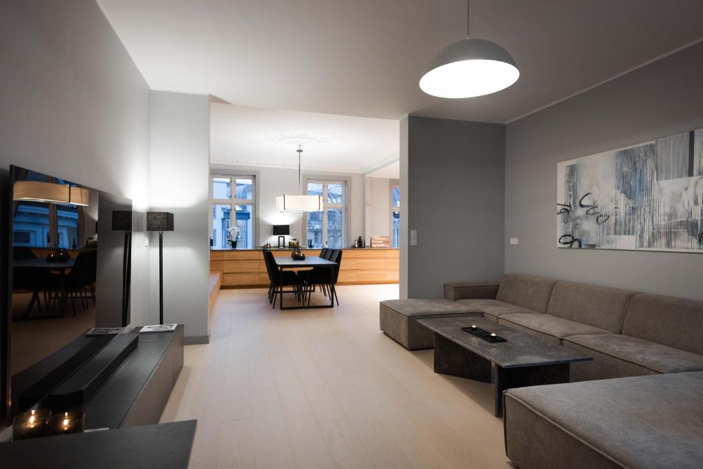 En sittgrupp på Luxury Apartment in Oslo's Best Location