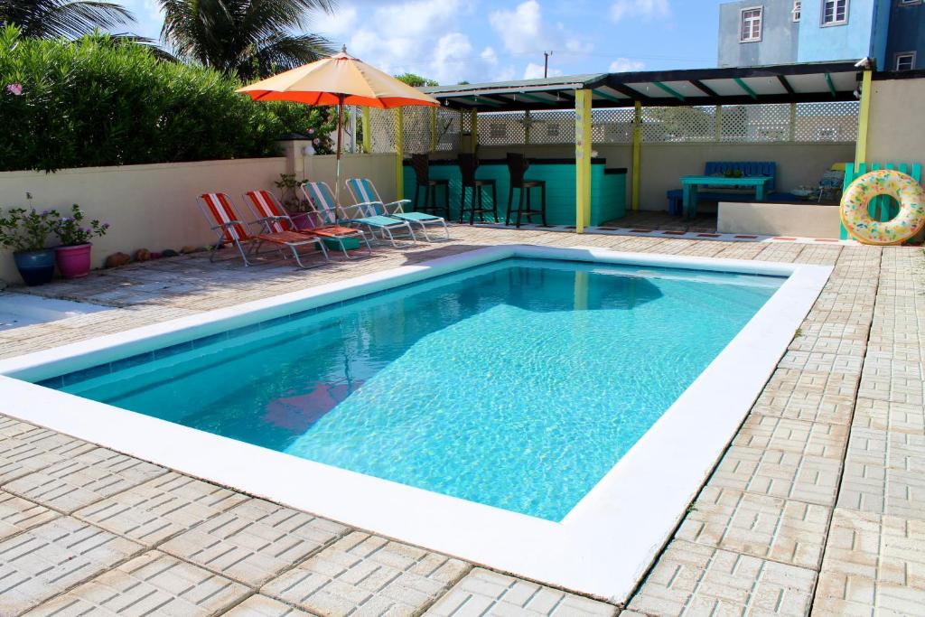 Bazén v ubytování Lailamar Villa, Ocean view & Pool - Entire Villa nebo v jeho okolí