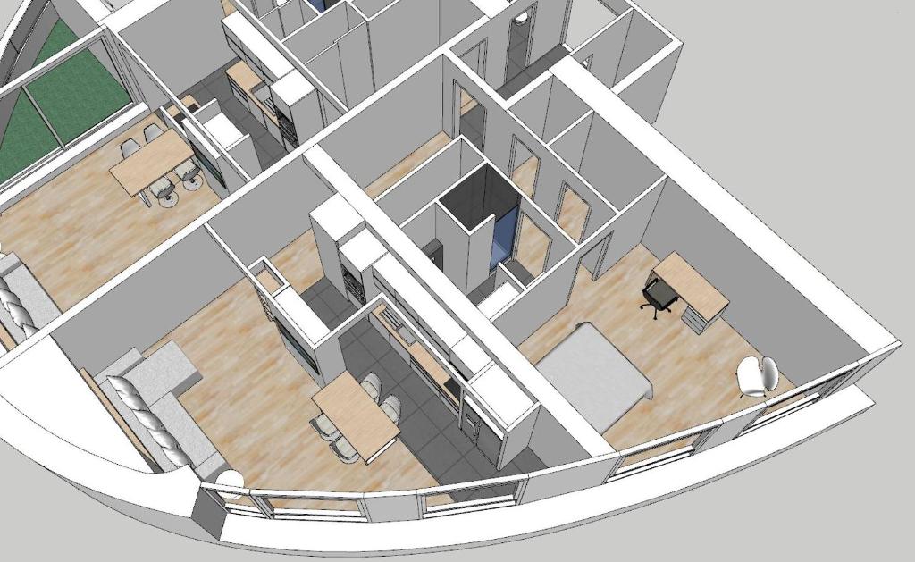 Půdorys ubytování Comfortion Zaira - Suite de luxe avec vue sur la Défense