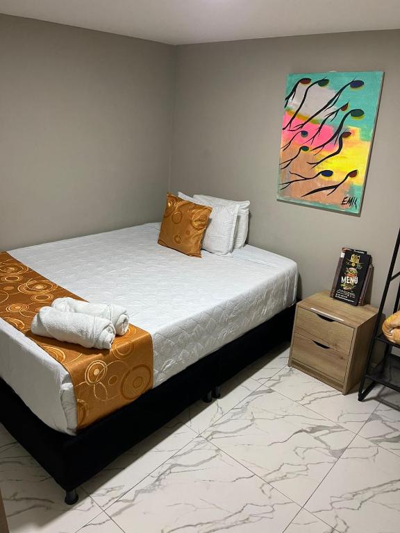 Postel nebo postele na pokoji v ubytování HOTEL LUXEM