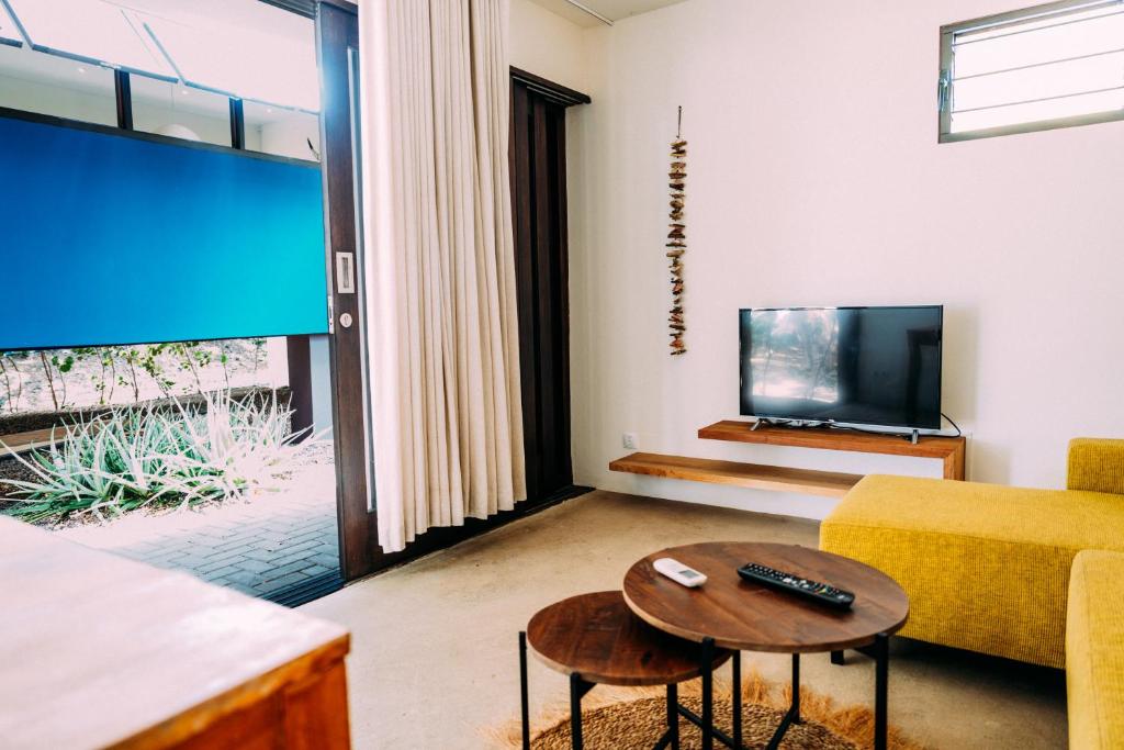 TV a/nebo společenská místnost v ubytování Bohemi Design Villa's
