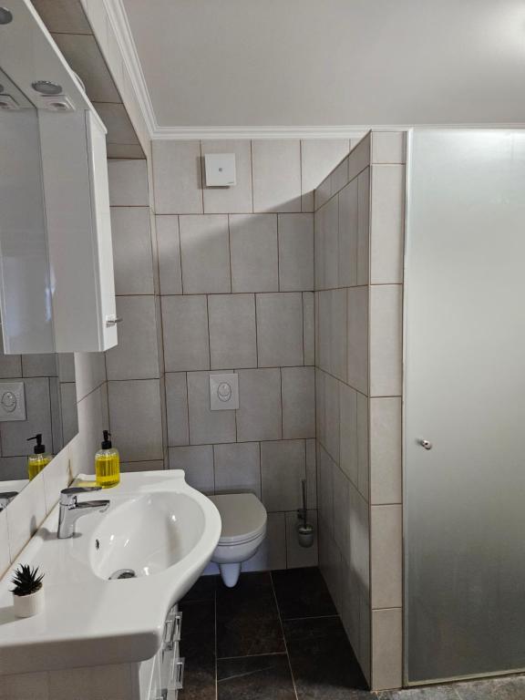 Kúpeľňa v ubytovaní Bakony Kőhegy vendégház