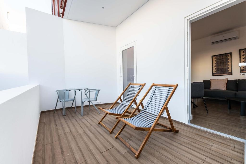 Posezení v ubytování Brum Design Apartments I