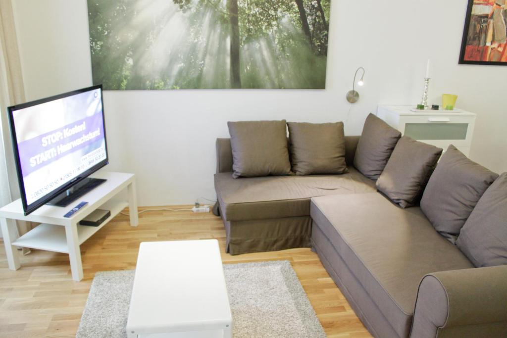 Telewizja i/lub zestaw kina domowego w obiekcie Vienna Hotspot
