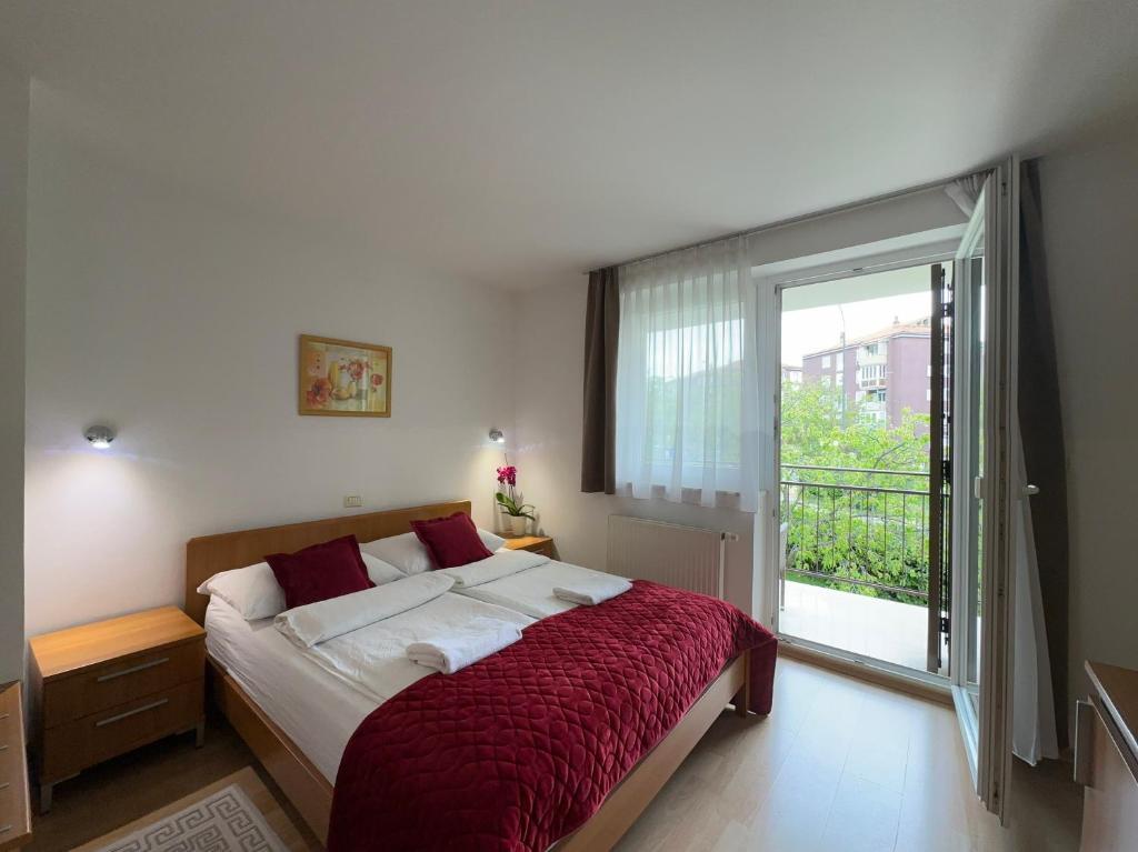 Postel nebo postele na pokoji v ubytování Garni Hotel Keltika