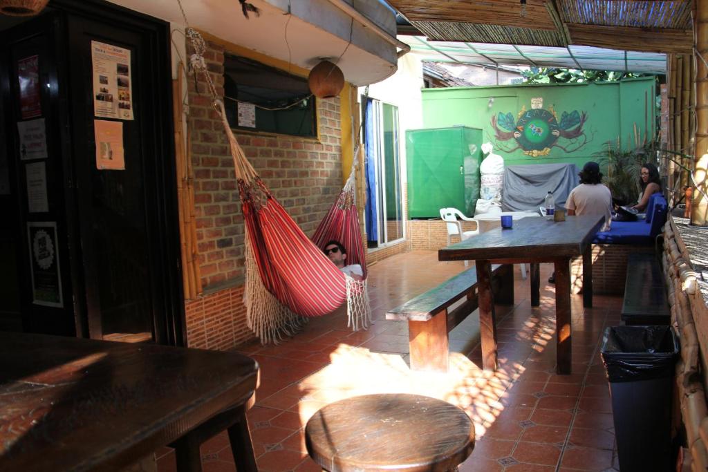 Posezení v ubytování Arcadia Hostel Medellin