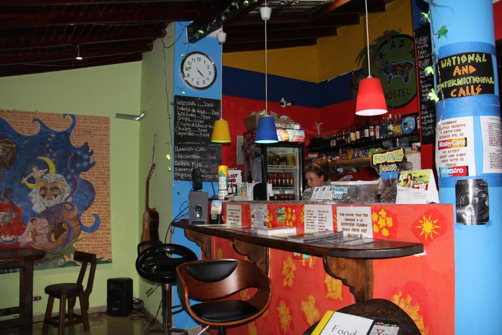 Lounge nebo bar v ubytování Arcadia Hostel Medellin