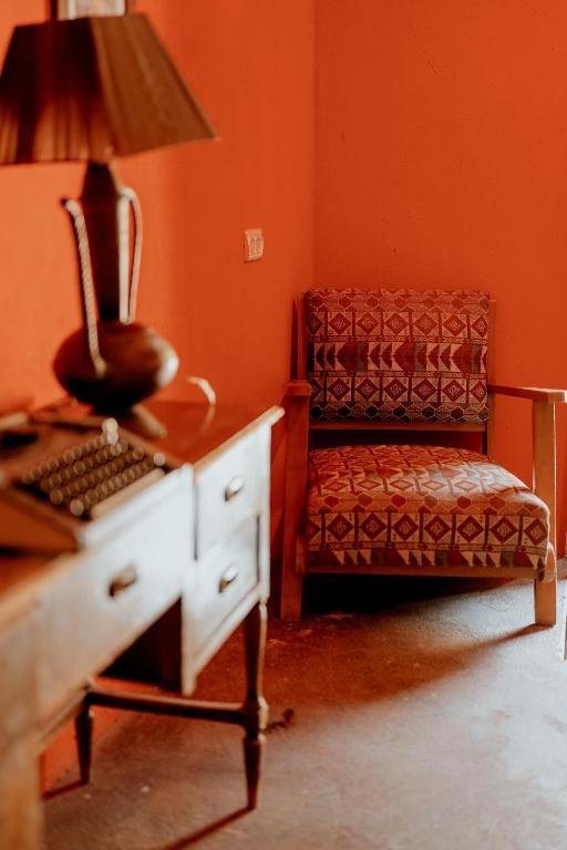 Posezení v ubytování Berat Backpackers Hostel