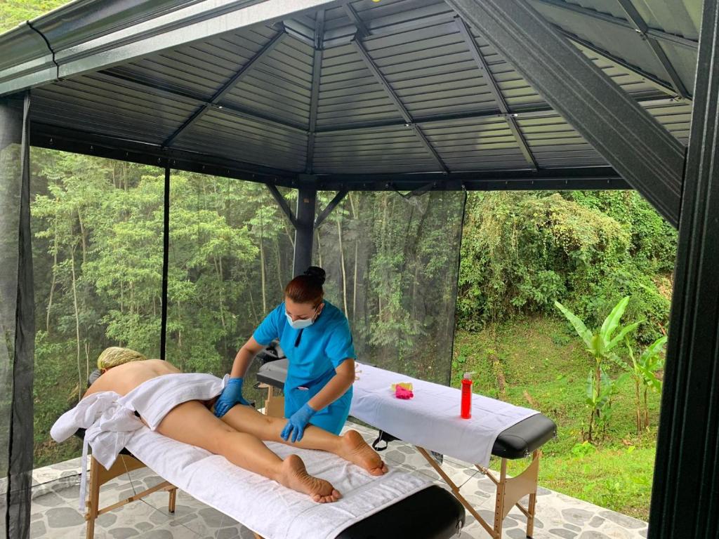 Lázně a/nebo wellness v ubytování Ecohotel Portillo