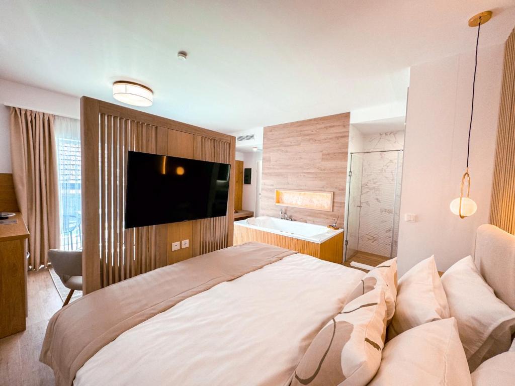 Postel nebo postele na pokoji v ubytování TWIN prémium apartman