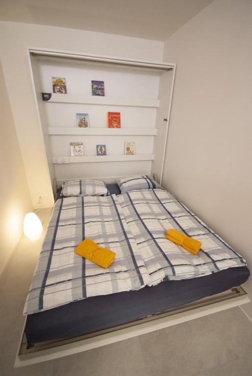 Postel nebo postele na pokoji v ubytování Apartmán víla Amálka