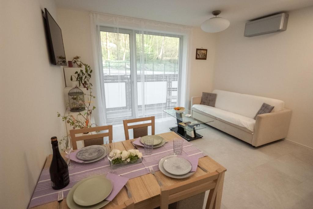 Posezení v ubytování Apartmán víla Amálka