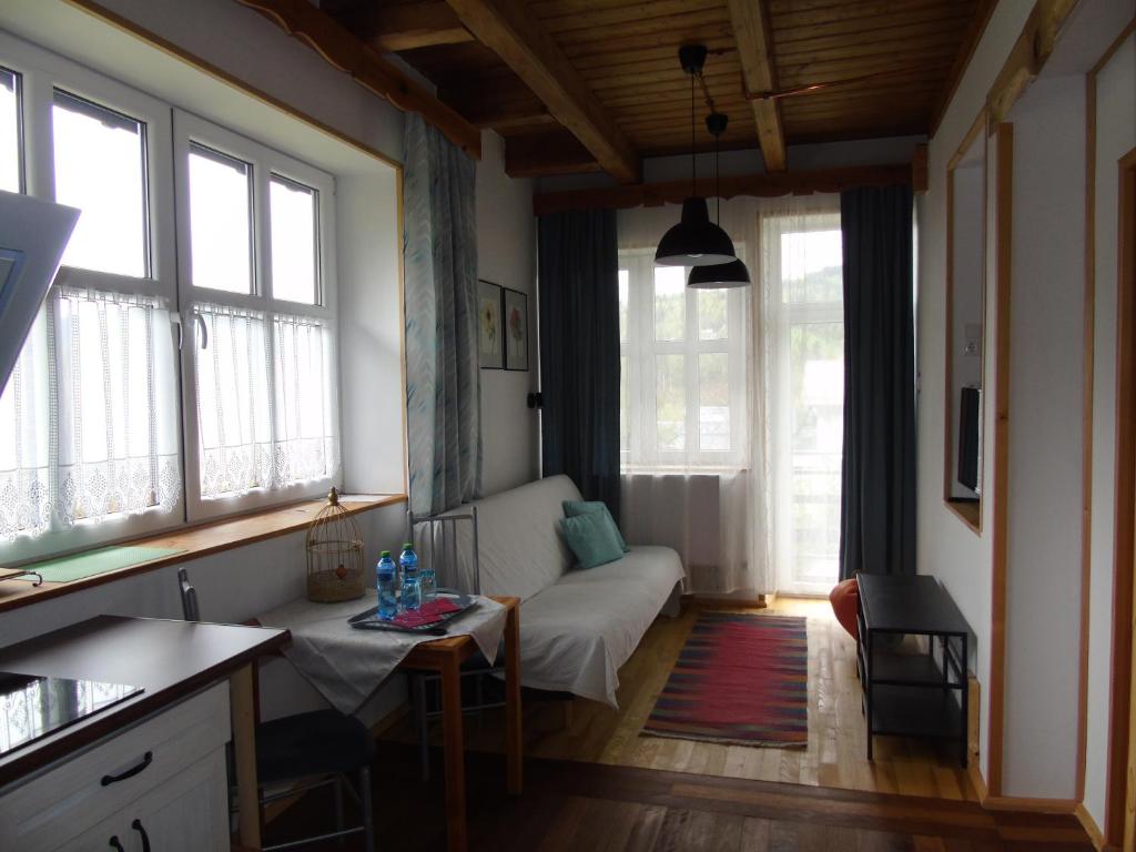Postel nebo postele na pokoji v ubytování Villa-Bajka