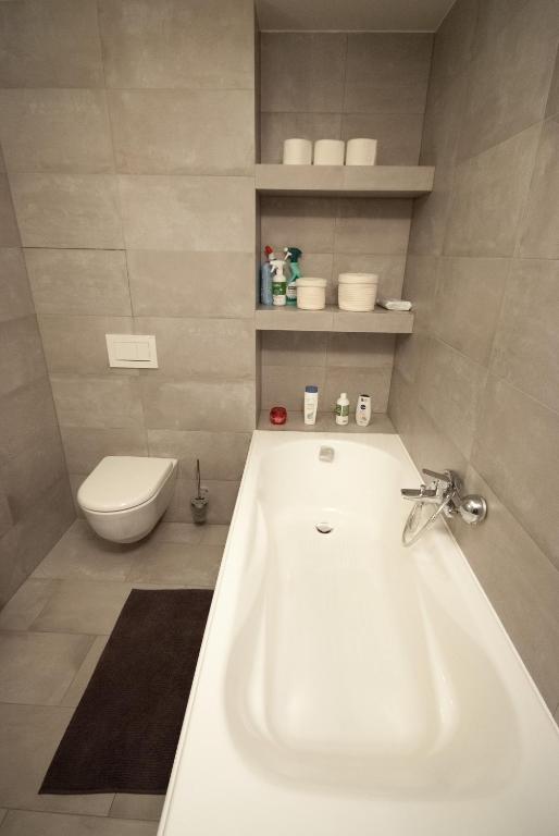 Koupelna v ubytování Apartmán víla Amálka