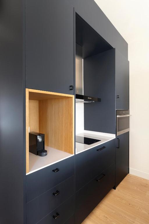 Kuchyň nebo kuchyňský kout v ubytování C211 Barcelona Apartments