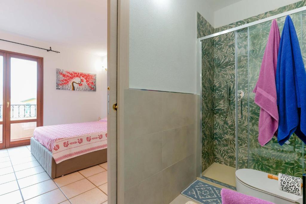 Koupelna v ubytování B&B Ametista