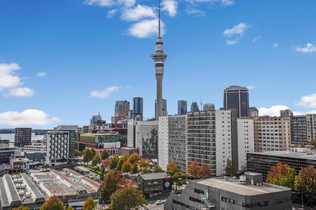 Vista general de Auckland o vista desde el departamento