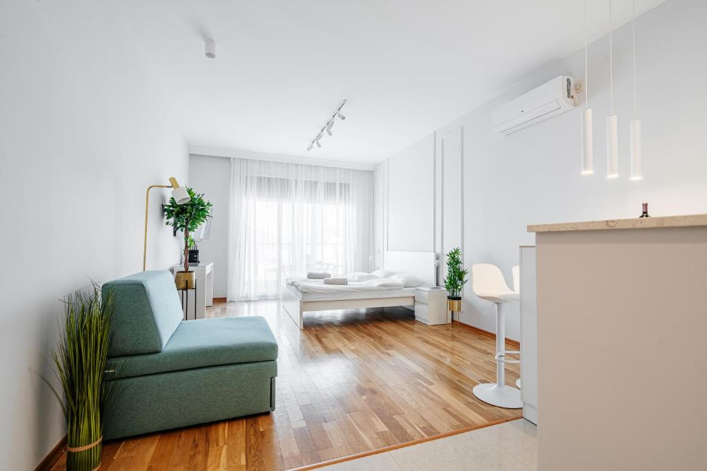 Posezení v ubytování Przno Apartments by In Property
