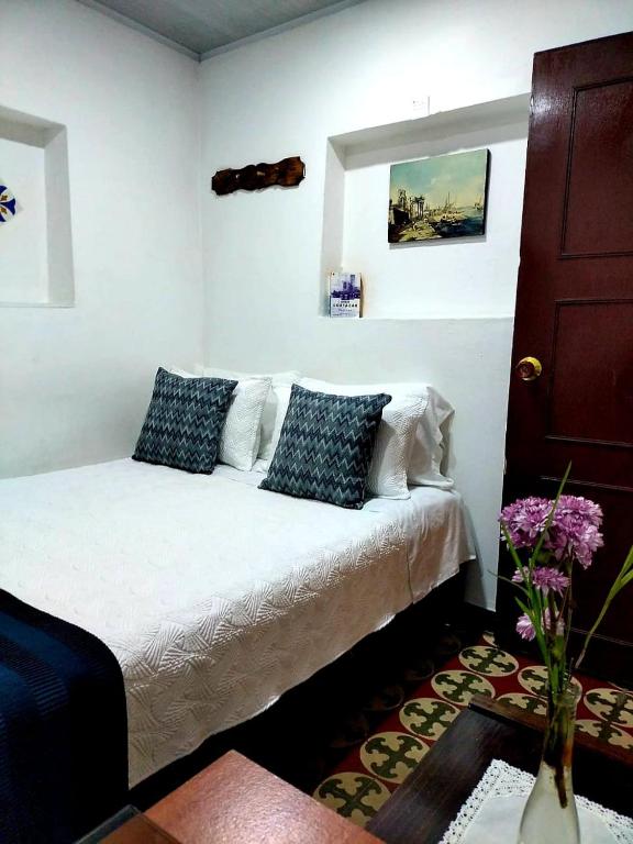 Postel nebo postele na pokoji v ubytování Hotel Posada Turística la Ceiba