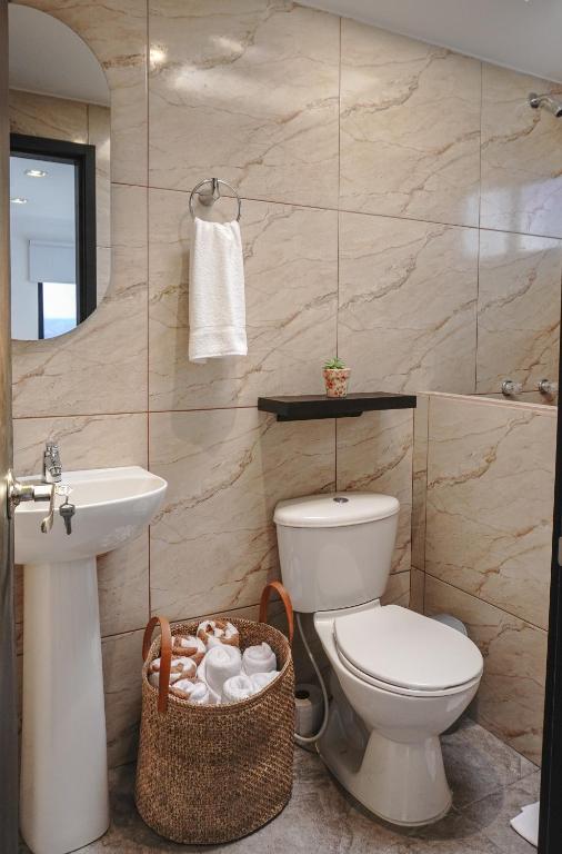 Koupelna v ubytování Hotel Villa Del Sol
