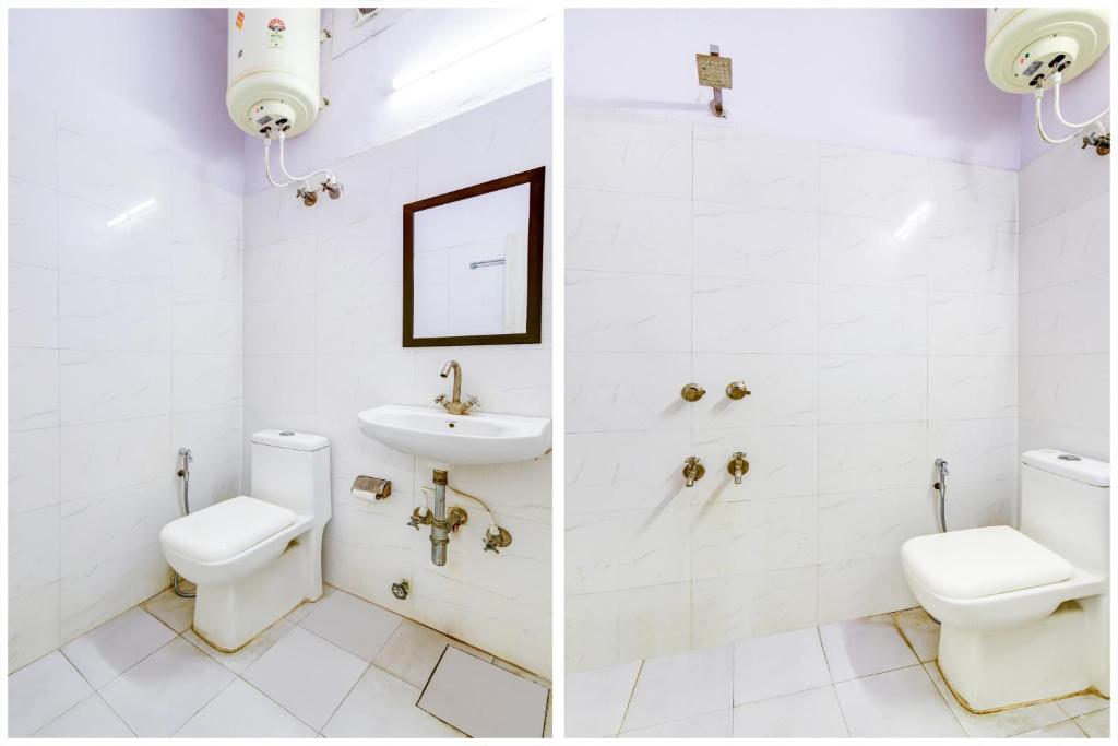 Koupelna v ubytování Hotel O 74192 Vishwakarma Palace