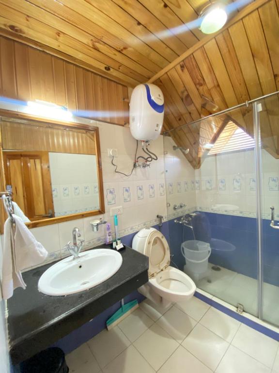 Koupelna v ubytování Himalayan Ecstacy