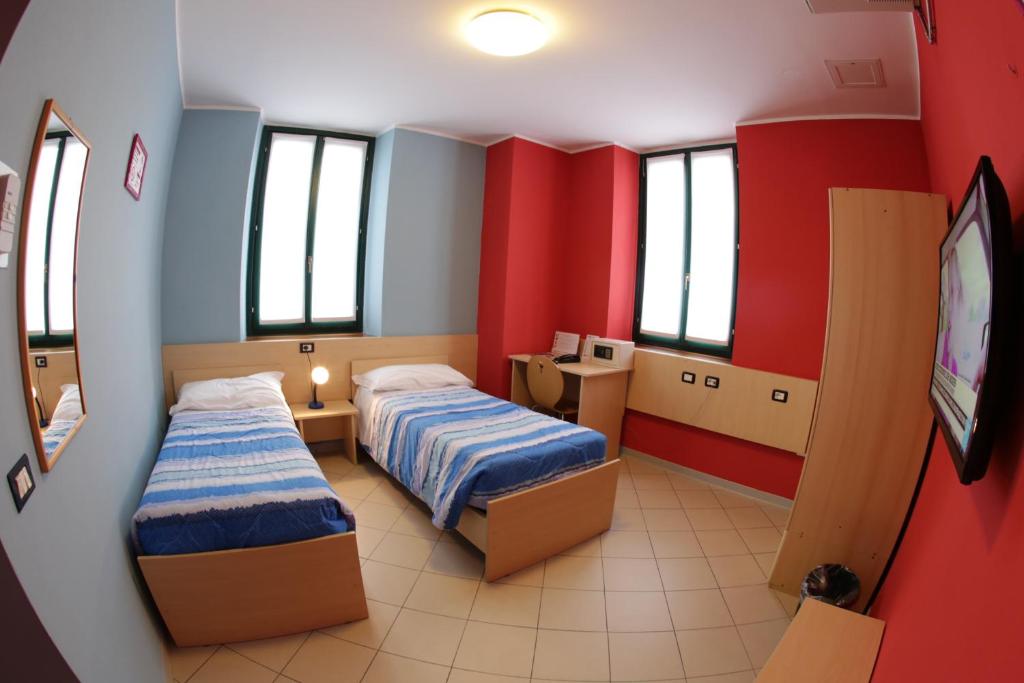 Postel nebo postele na pokoji v ubytování Central Hostel BG