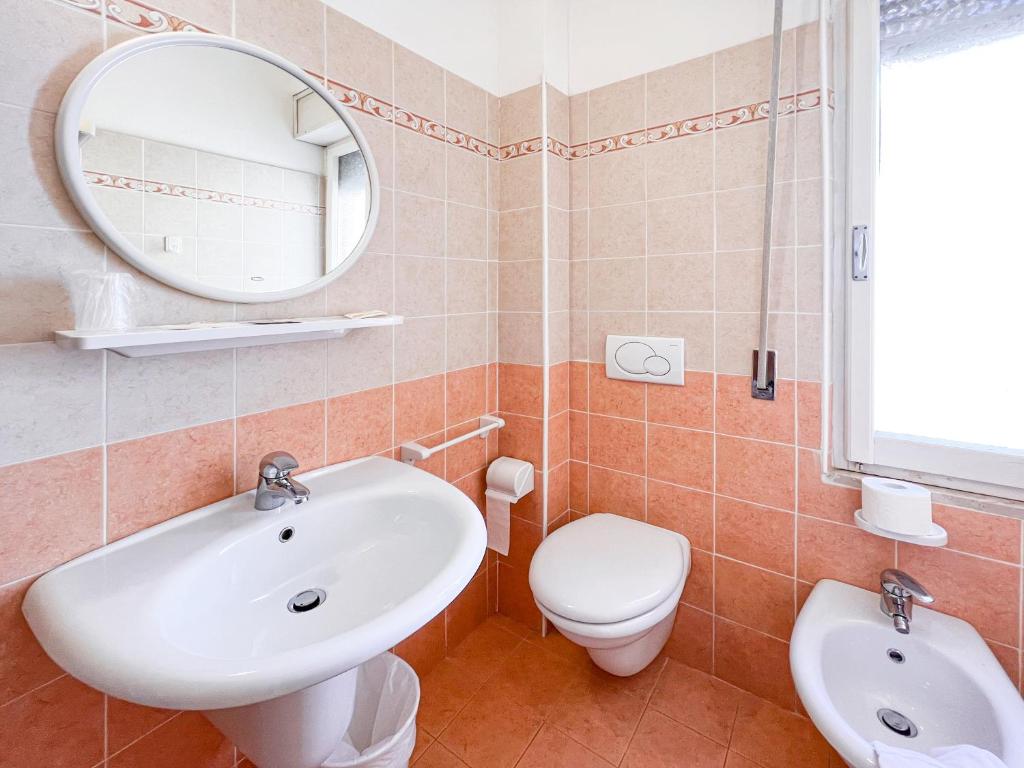 Koupelna v ubytování Hotel Giulio Cesare