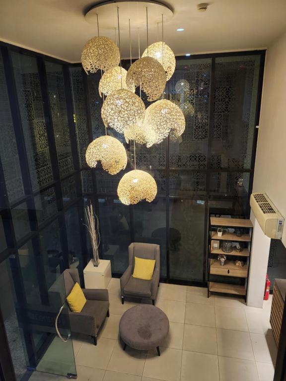 Posezení v ubytování 中央公寓 1bedroom Centrio 804 Condominium 211