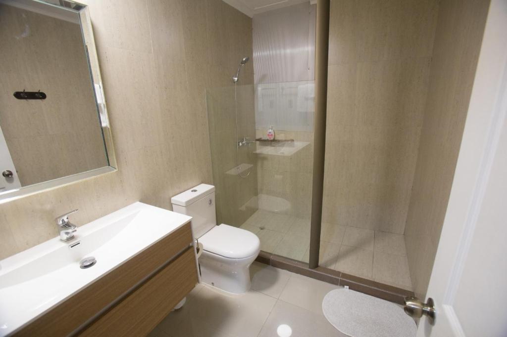 Koupelna v ubytování Hotel Ming Shen
