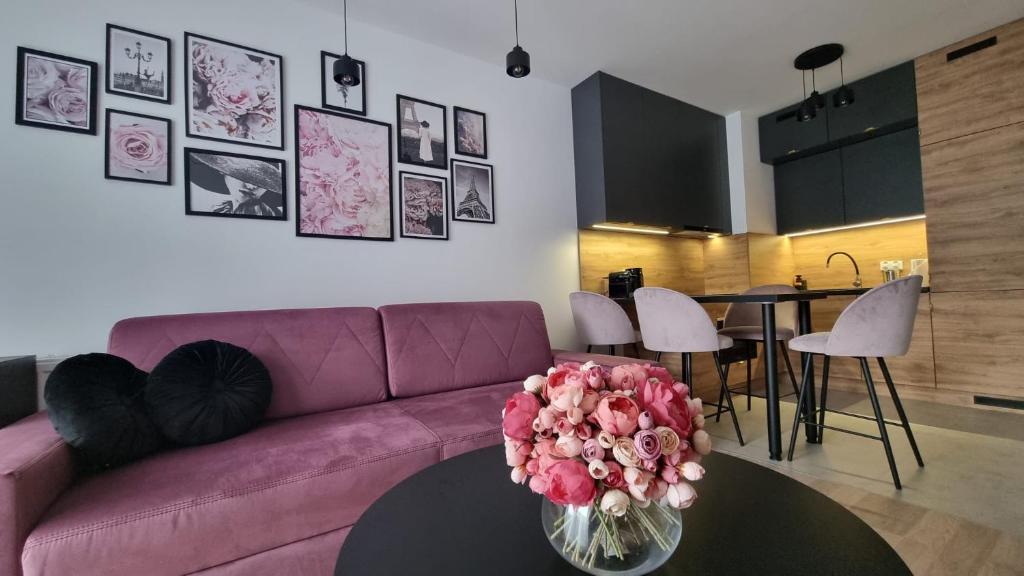 Posedenie v ubytovaní NOOK NOOK Apartments Bytkowska 103